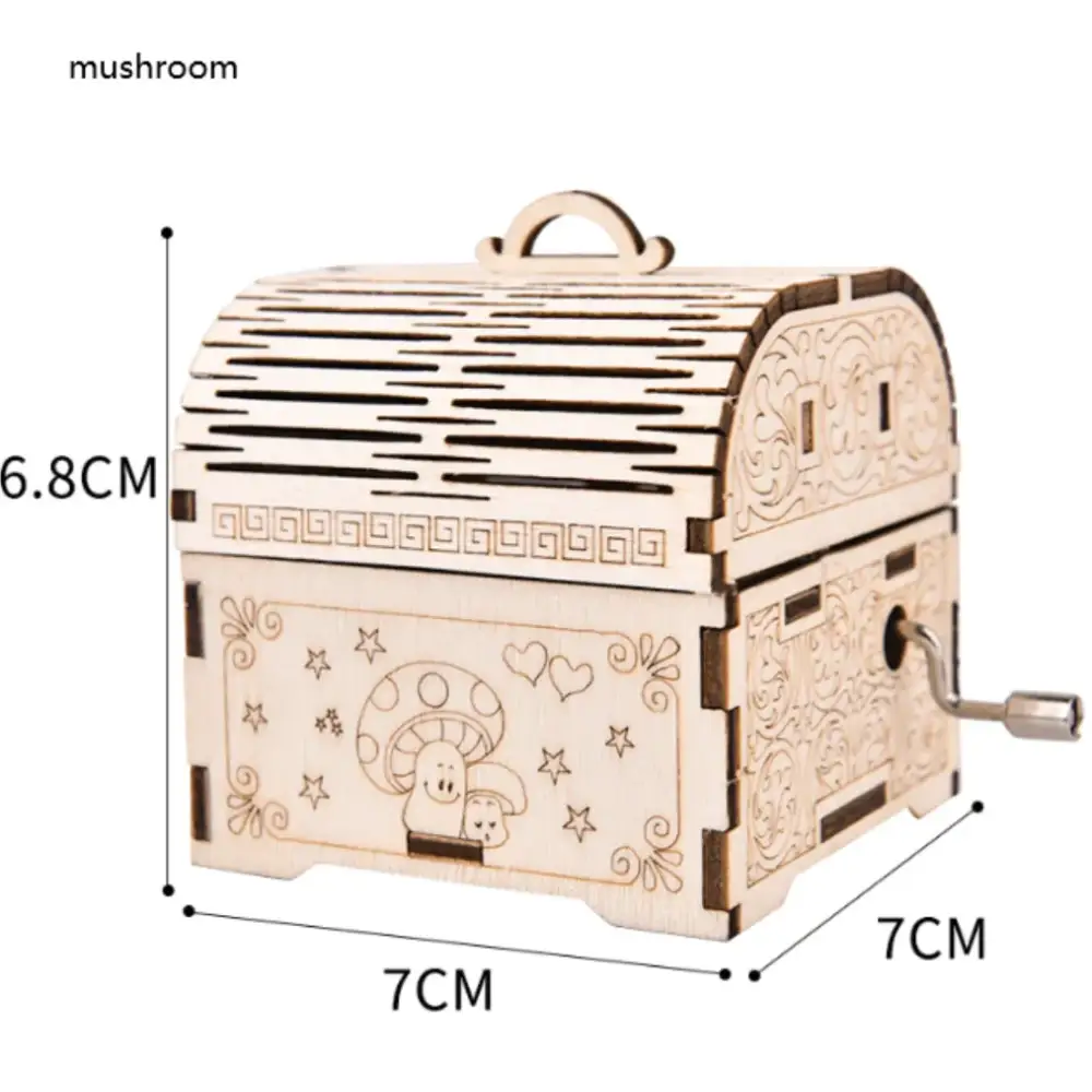 Creative Wooden Hand Music Box Puzzle Toy Kit