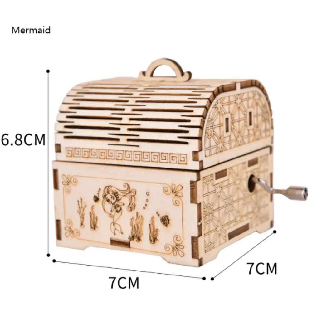 Creative Wooden Hand Music Box Puzzle Toy Kit