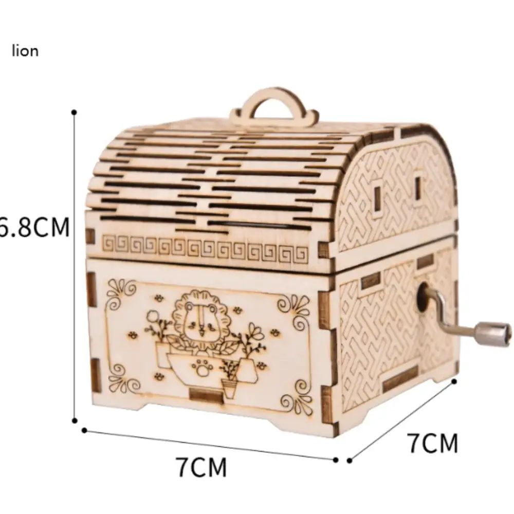 Creative Wooden Hand Music Box Puzzle Toy Kit
