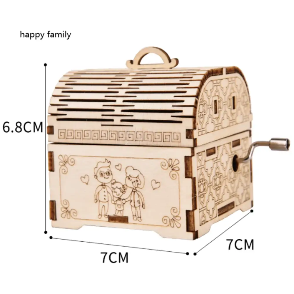 Creative Wooden Hand Music Box Puzzle Toy Kit