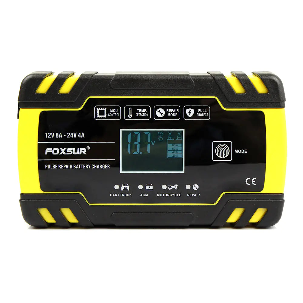 LCD Display Motorcycle Battery Charger - Joomcy