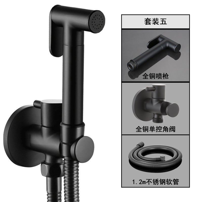 "High-Pressure Copper Toilet Bidet Sprayer Set"
