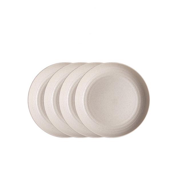 Wheat Straw Dinnerware Set with Plates and Bowls