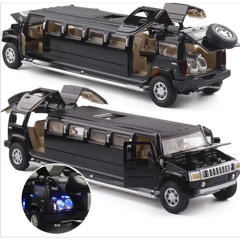 1:32 Alloy Hummer H6 Model with Sound and Light