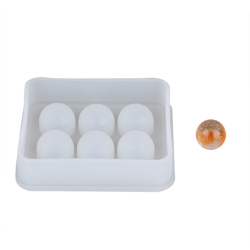 Crystal Epoxy Square Sphere Half-Dome Silicone Mold