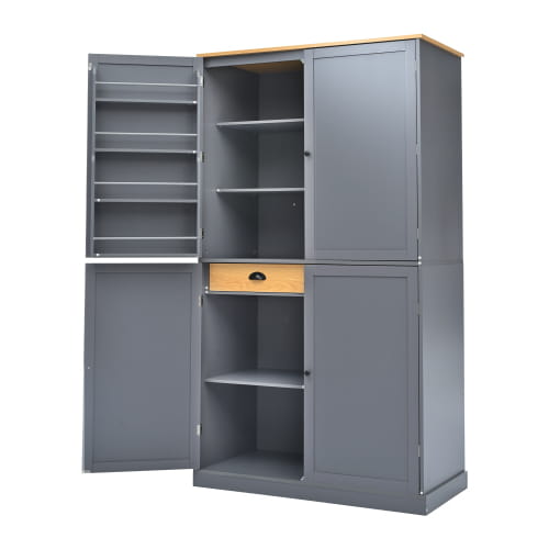 40.2x20x71.3 Inches Tall Freestanding Kitchen Pantry Large Cabinet Storage Cabinet Unavailable Platforms- Welfel