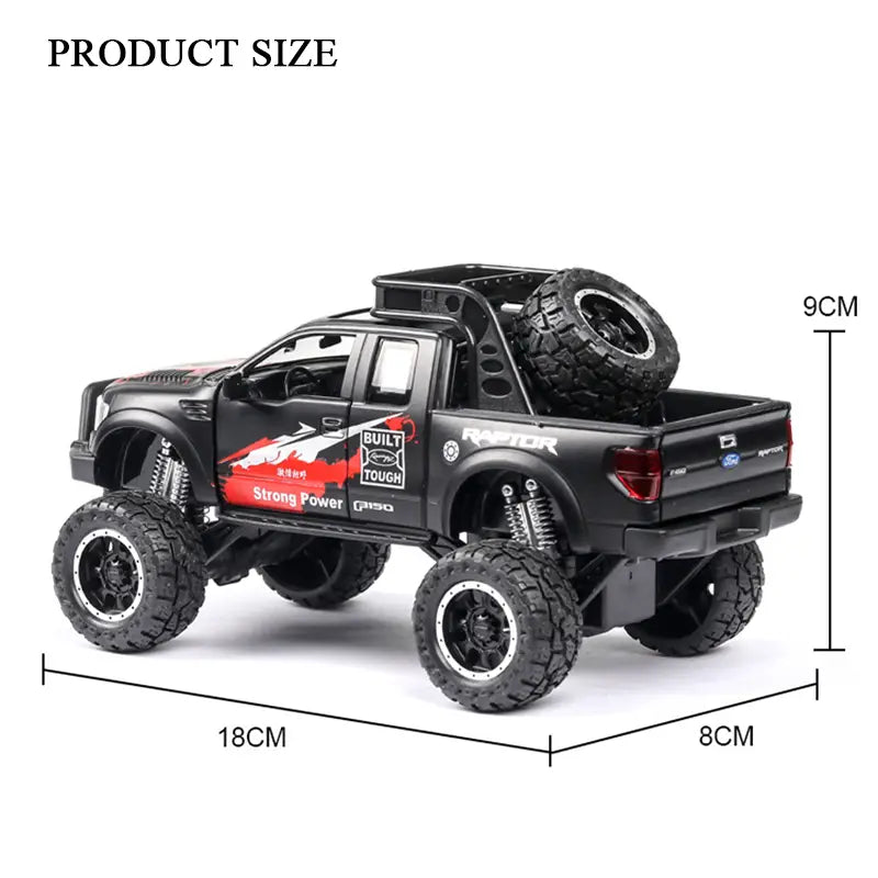 1:32 Ford Raptor F150 Alloy Toy Off-Road Vehicle