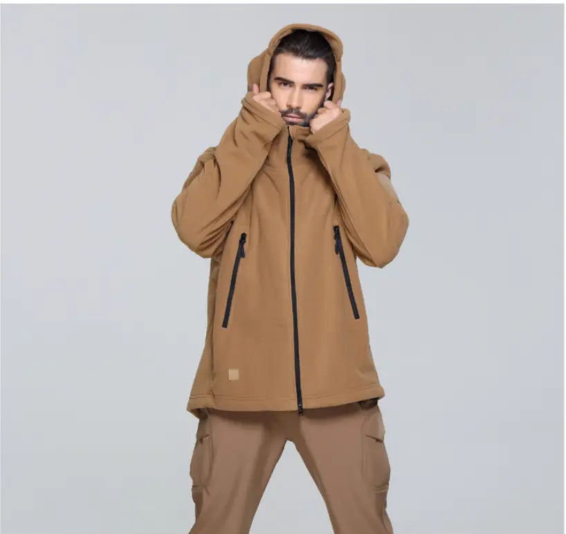 Men’s Military Winter Thermal Fleece Tactical Jacket