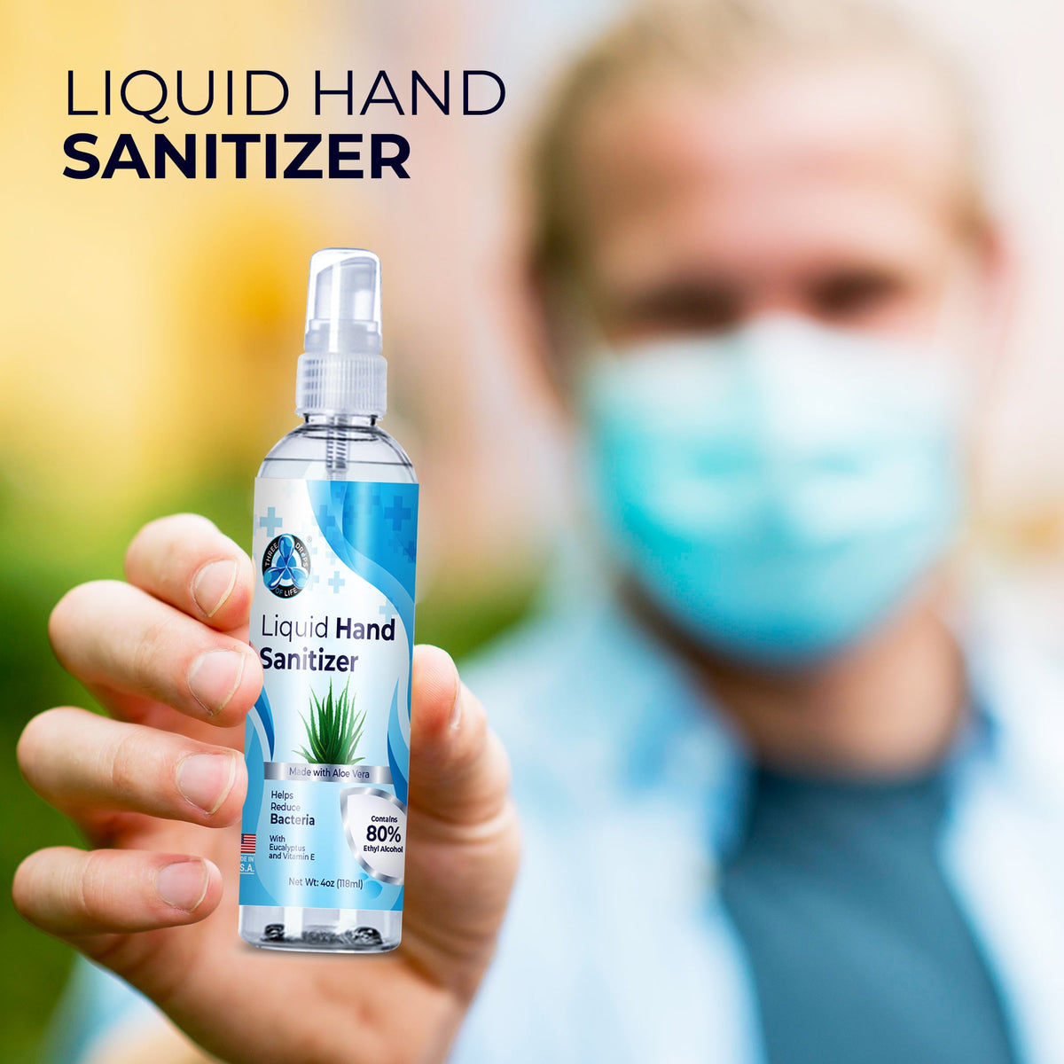 Liquid Hand Sanitizer Spray - Infused with Eucalyptus