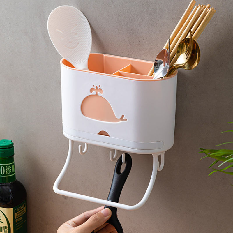 Chopsticks Holder Wall Hanging Kitchen Storage Basket