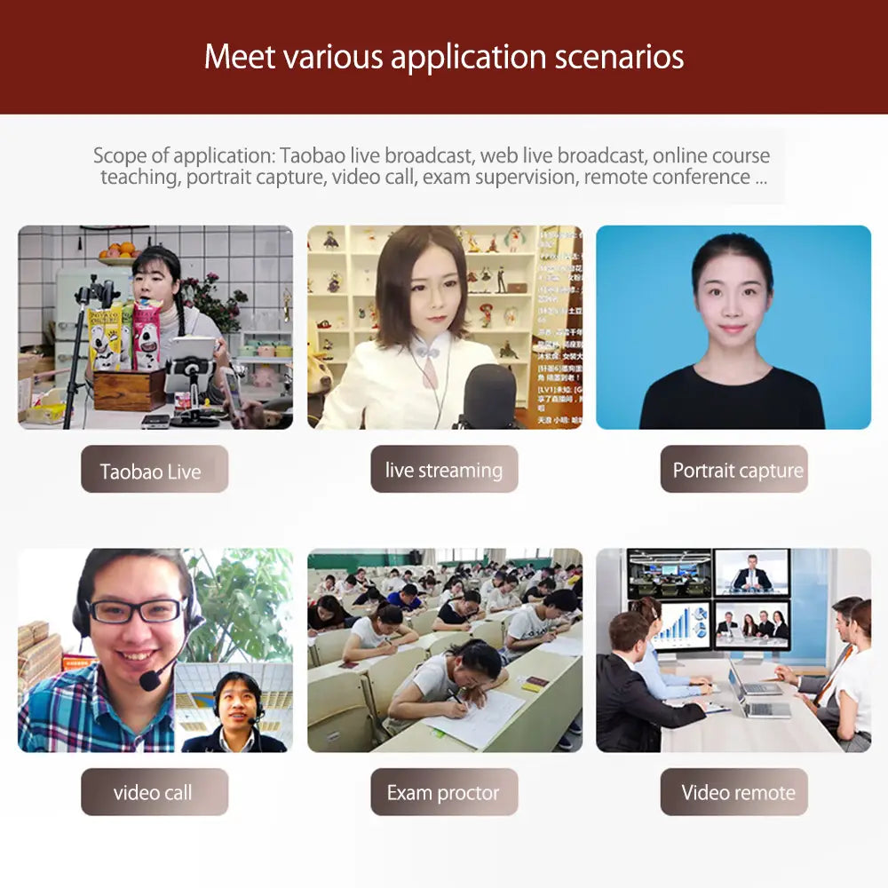 1080P HD Webcam for Home and Video Conferencing