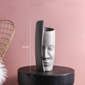 Nordic Creative Abstract Ceramic Face Art Vase