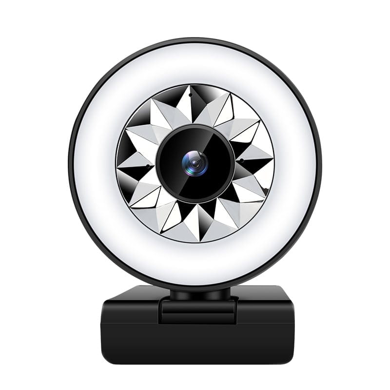 1080P USB Computer Webcam with Fill Light and Beauty