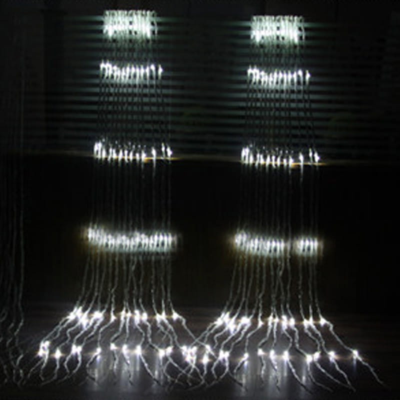 Outdoor Net Lights and Water String Lights Setup