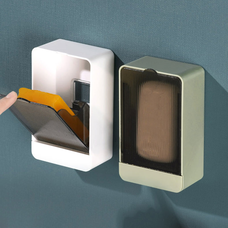 Creative Wall Mounted Soap Box with Draining Rack
