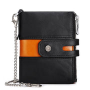 Men's Retro Leather Wallet with RFID Protection and Coin Purse