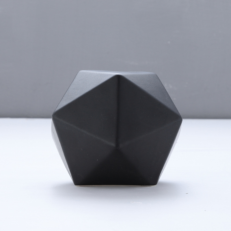 Icosphere Sculpture - Creative Nordic Ceramic Decorative Piece