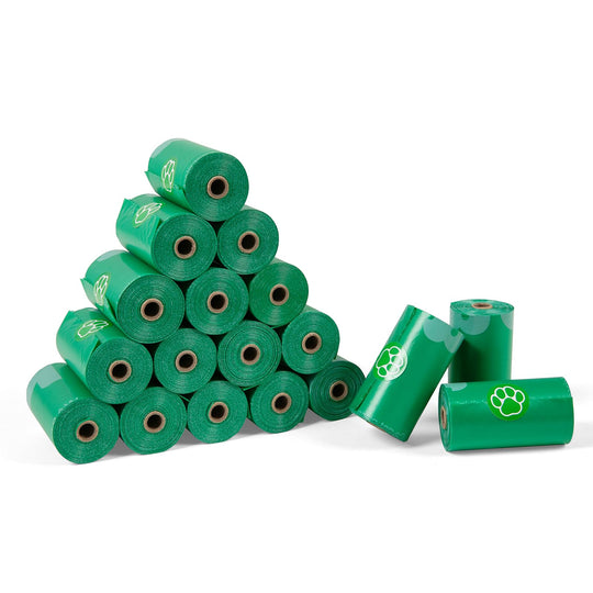 Pawfinity Dog Poop Bags Extra Thick & Leak-Proof Fits in All Dispenser Pet & Dog Waste Bags Refill Rolls - Total 18 Rolls 270 Count Unscented