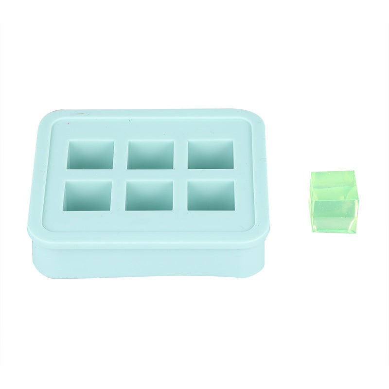 Crystal Epoxy Square Sphere Half-Dome Silicone Mold