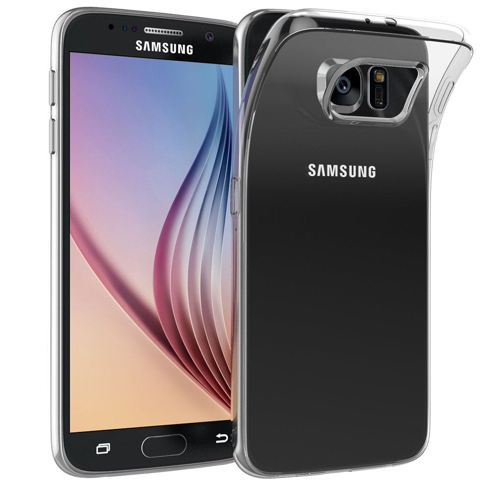 MaiJin Case for Samsung Galaxy S6 (5.1 inch) Soft TPU Rubber Gel Bumper Transparent Back Cover