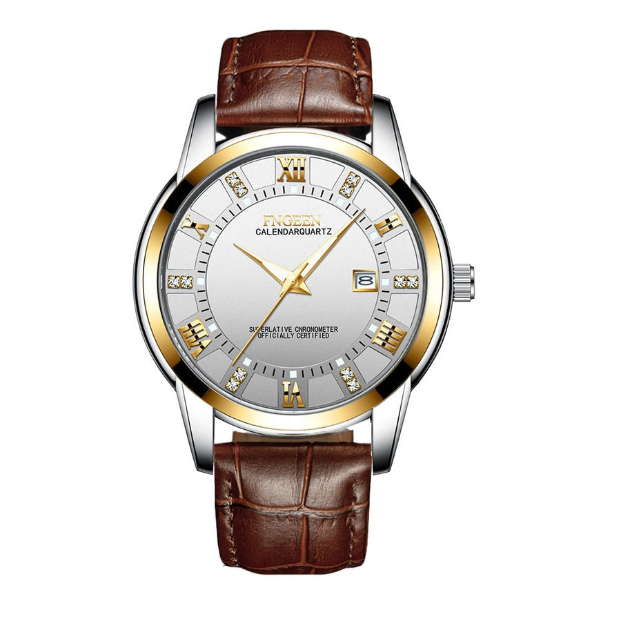 Men's Ultra-thin Waterproof Quartz Business Watch