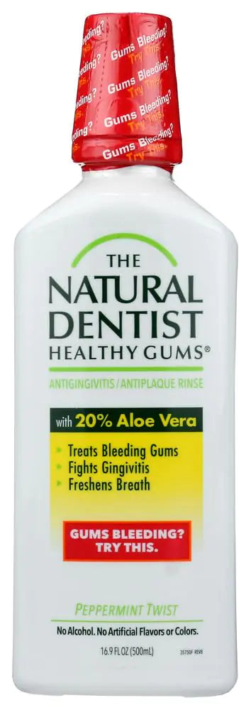 The Natural Dentist Antigingivitis Rinse Peppermint Twist - 16.9 oz - 2 pk