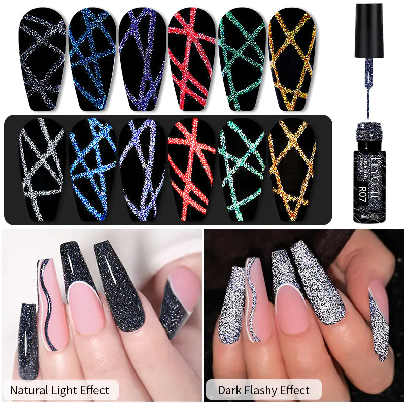 Reflective Spider Gel for Nail Art and UV Gel