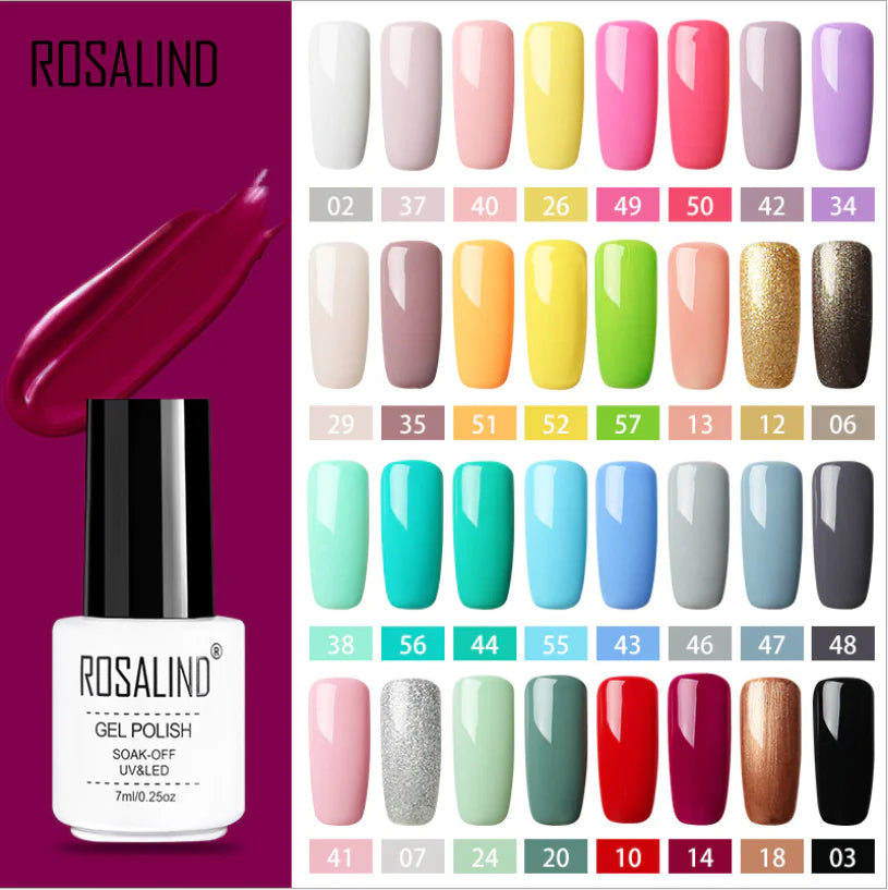 ROSALIND Gel Polish - 58 Colors Nail Gel Collection