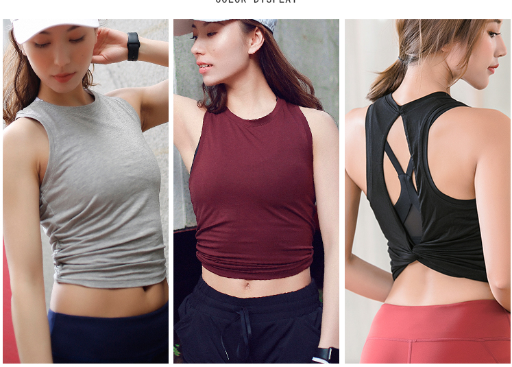 Sleeveless Sports Tank Top for Yoga and Fitness