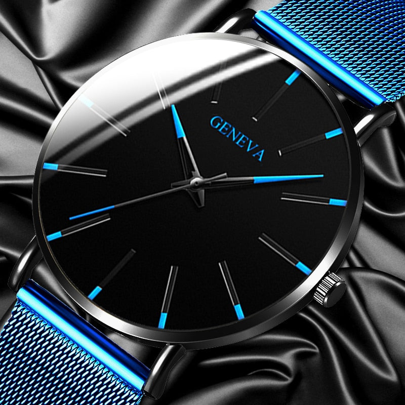 Fashionable Ultra-Thin Quartz Watch for Men