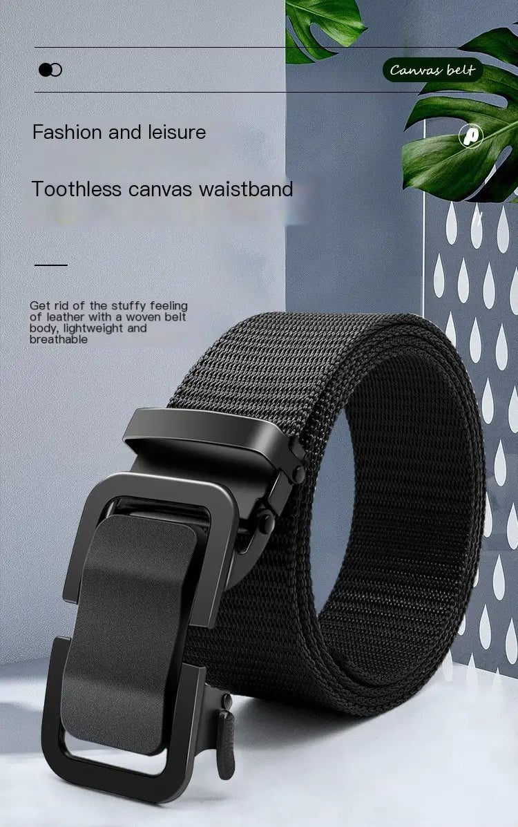 Men's Automatic Buckle Belt - Army Green