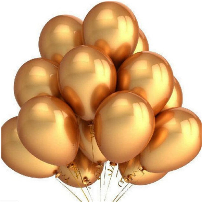20 White and Pink Latex Balloons for Birthday Party