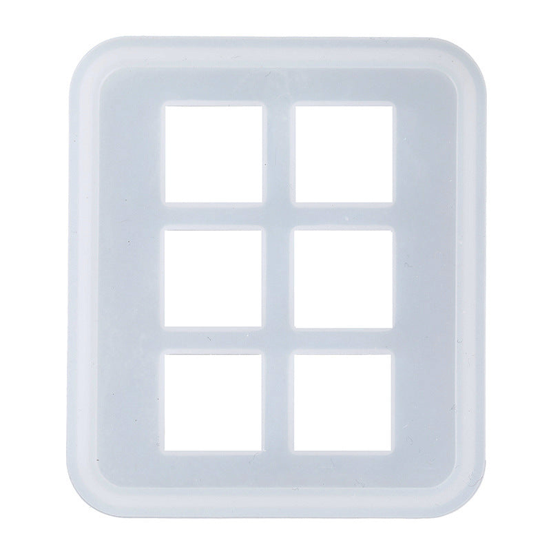 Crystal Epoxy Square Sphere Half-Dome Silicone Mold