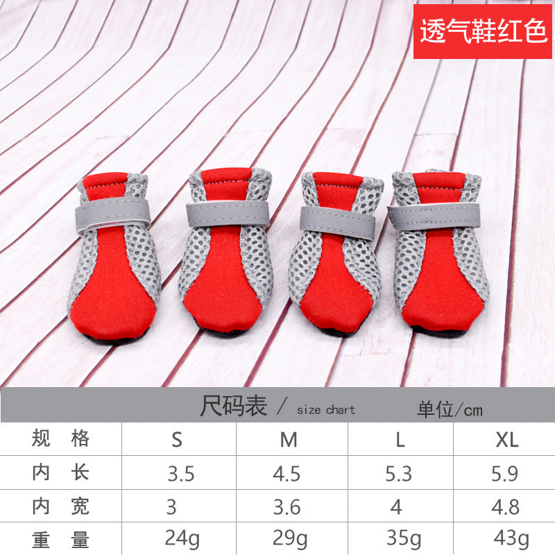 Pet Mesh Non-Slip Breathable Dog Shoes for Small Breeds