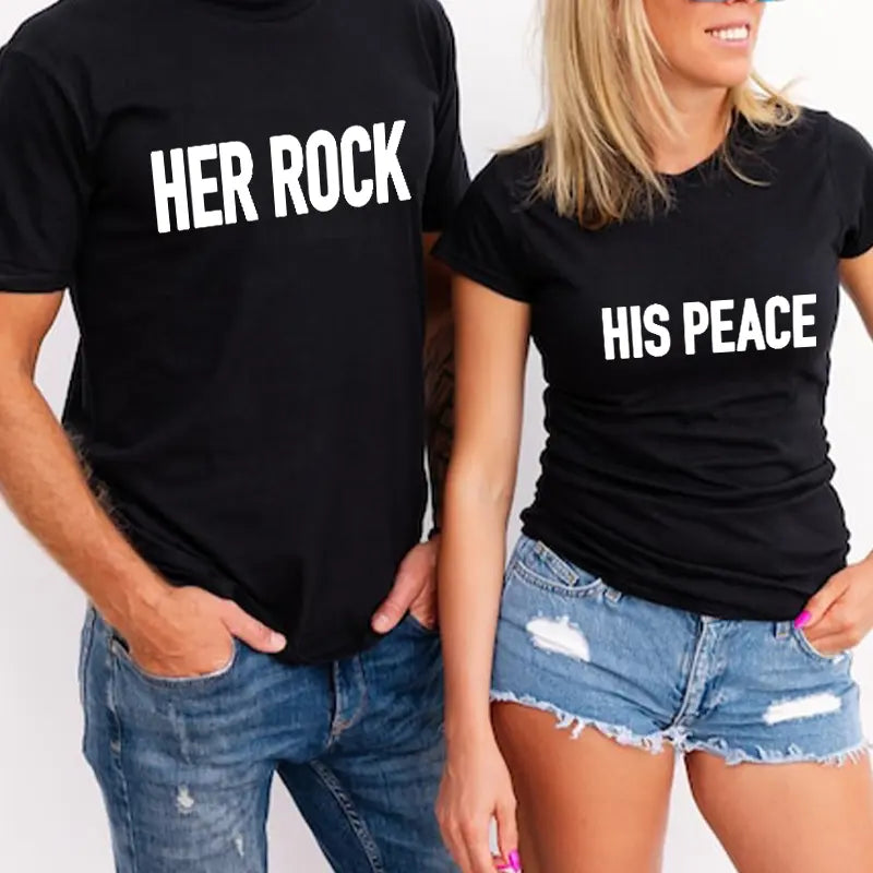 His Peace & Her Rock – DTF Transfer Set