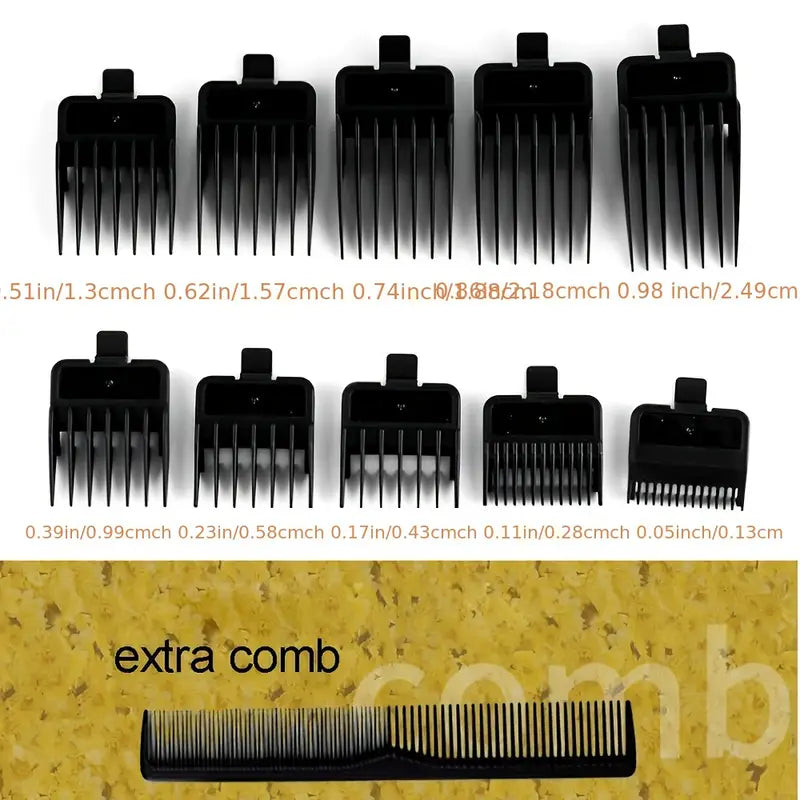 Cordless Hair Clipper and Beard Trimmer, USB Rechargeable