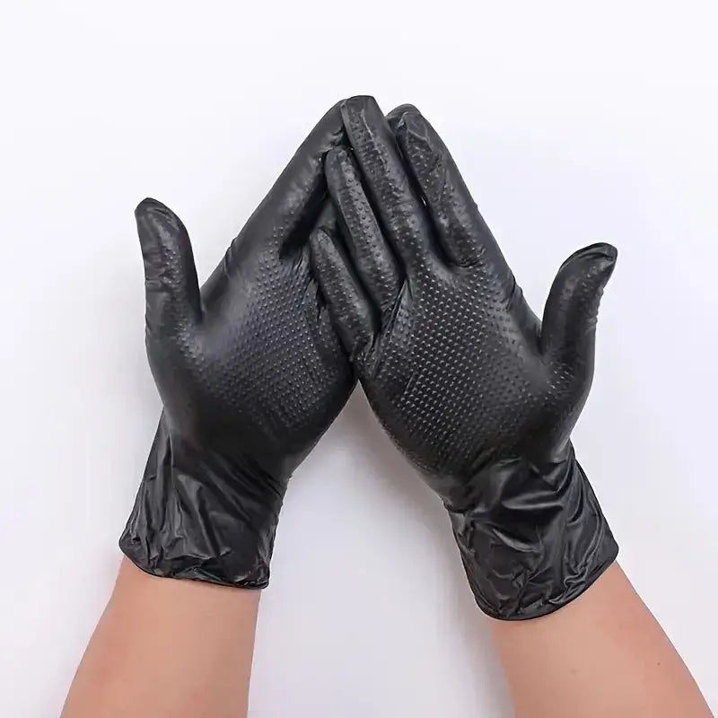 Diamond Pattern Nitrile Gloves