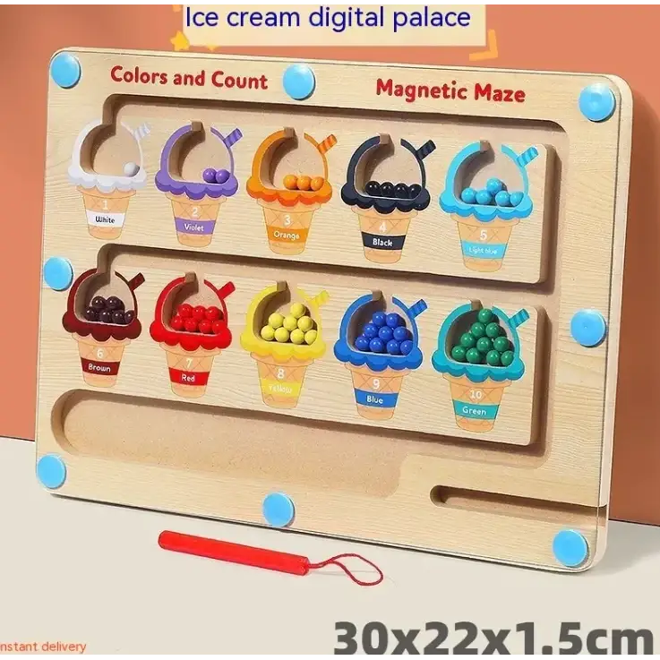 Digital Maze Wooden Puzzle