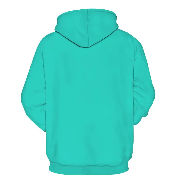Digital Print Hoodie for Couples - Casual Loose Fit