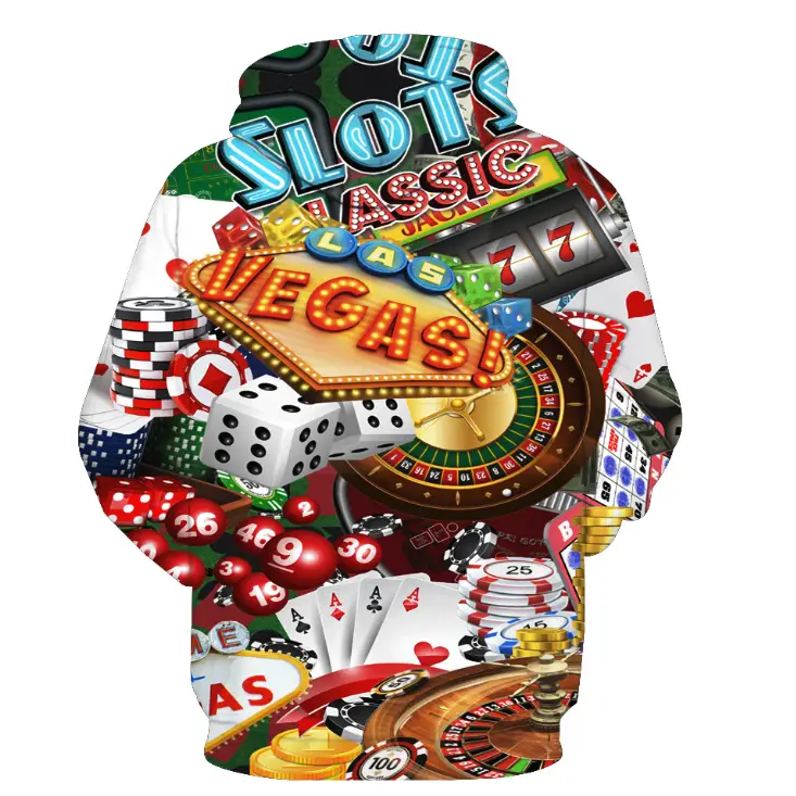 Digital Print Hoodie for Couples - Casual Loose Fit