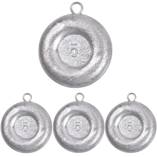 Disc Sinkers Fishing Weights Coin Sinkers Saltwater Surf Fishing Weights Bottom Fishing Drifting Trolling Catfishing Fishing Sinkers Weights Saltwater Tackle 1oz 2oz 3oz 4oz 5oz 6oz 8oz
