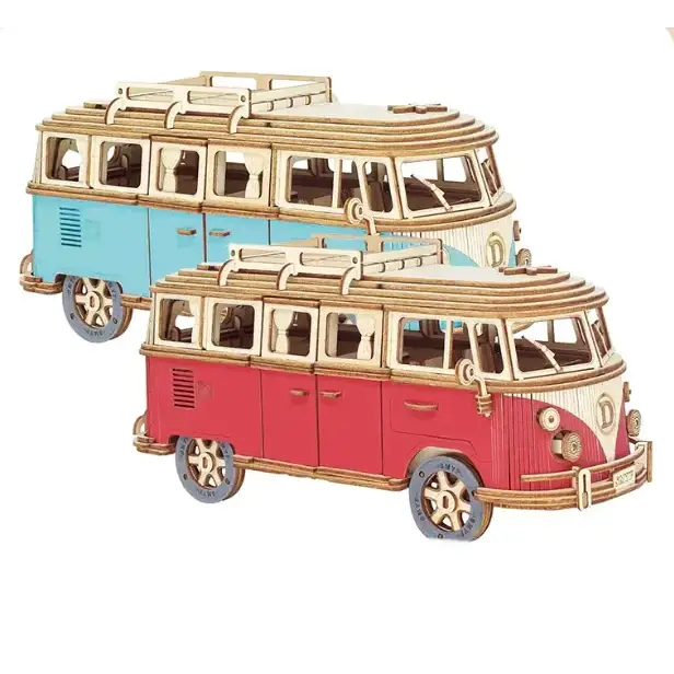 DIY Wooden 3D Camper Puzzle