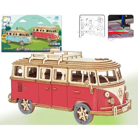 DIY Wooden 3D Camper Puzzle