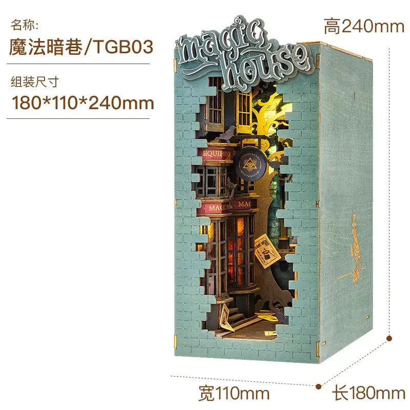 DIY Wooden House Puzzle Assembly Toy Model Kit