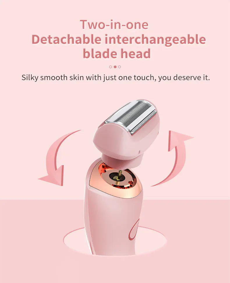 2 In 1 Hair Removal Epilator USB Rechargeable Trimmer