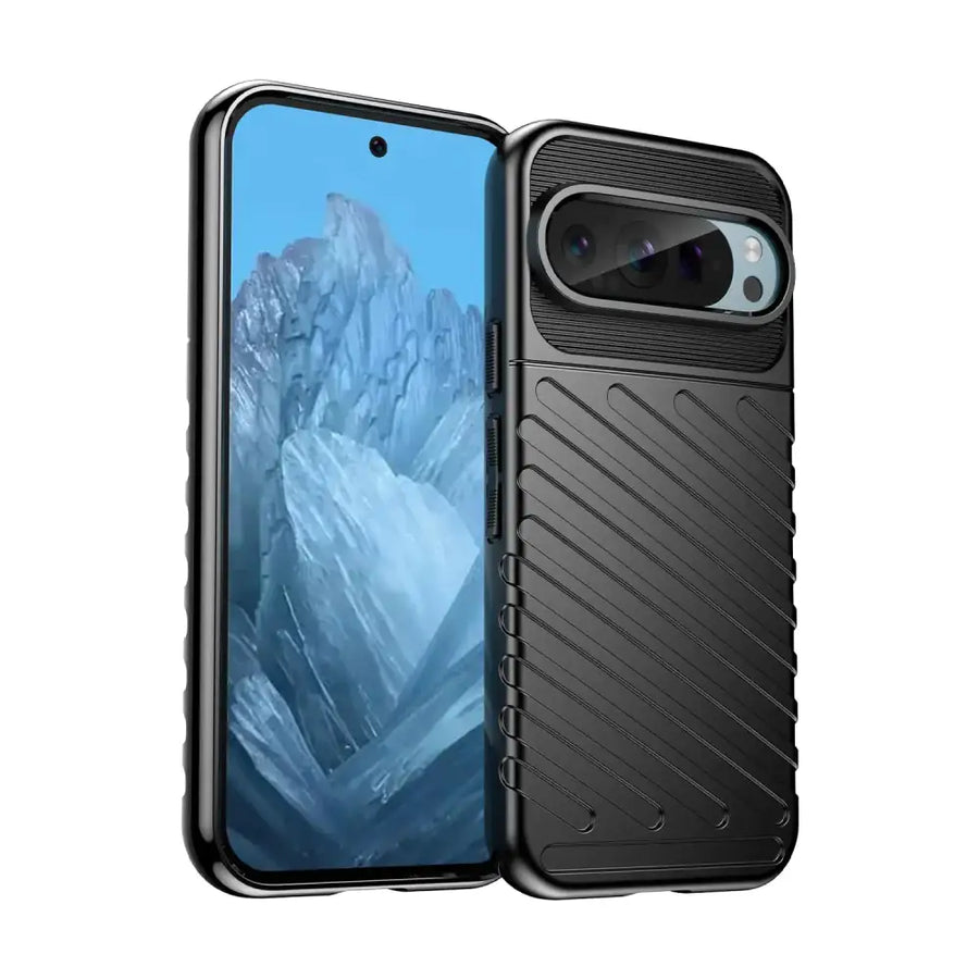 doeboe Case for Google Pixel 9 Pro XL Case Protective Phone Case for Pixel 9 Pro XL Shockproof Cover Sleeve for Google Pixel 9 Pro XL Soft TPU Support Wireless Charge (Black Pixel 9 Pro XL)