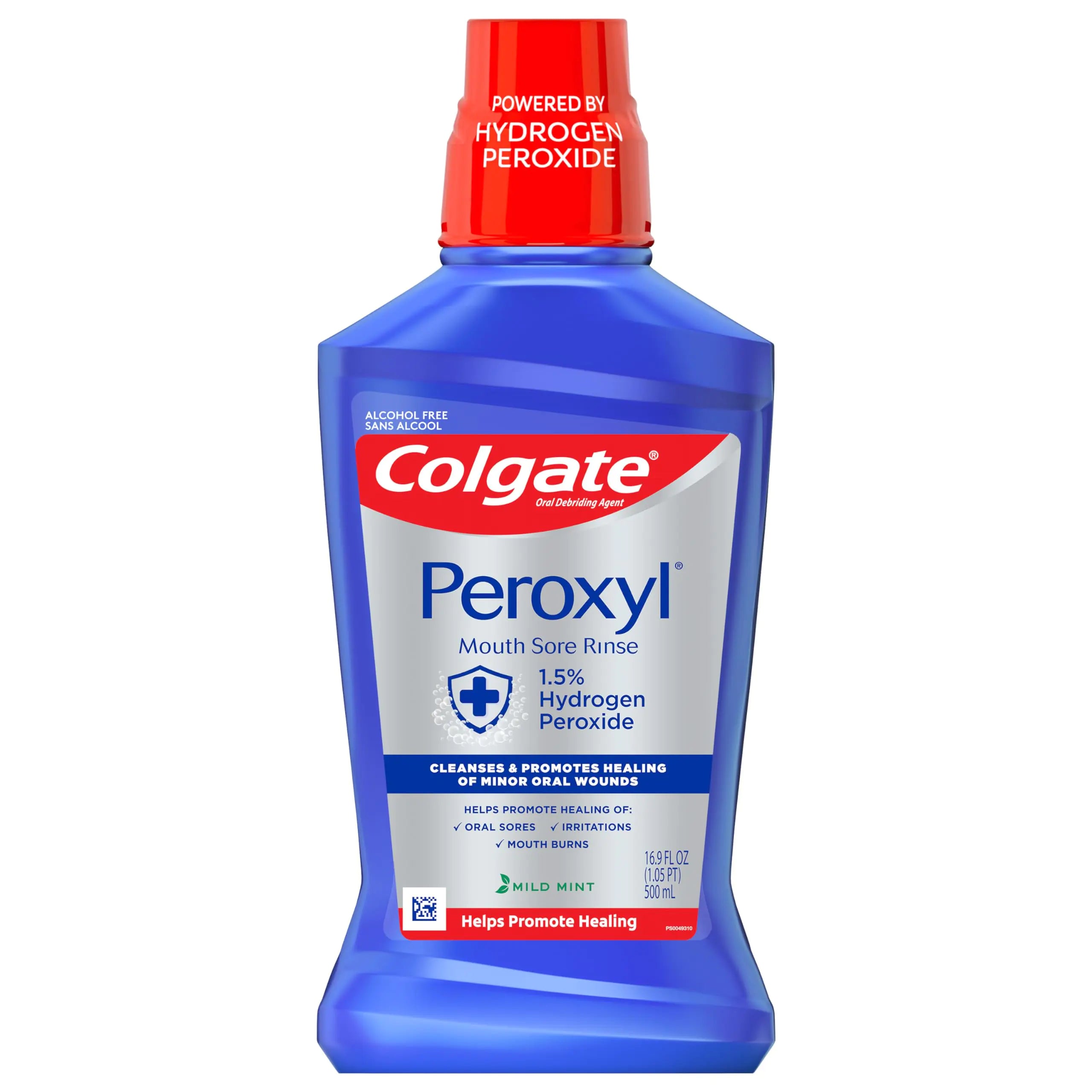 Colgate Peroxyl Mouth Sore Rinse Mild Mint - 16.9 fluid Ounce