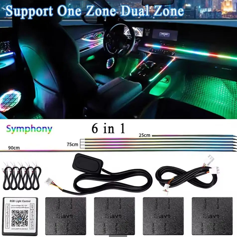 Dynamic In‑Car RGB Ambient Light Kit