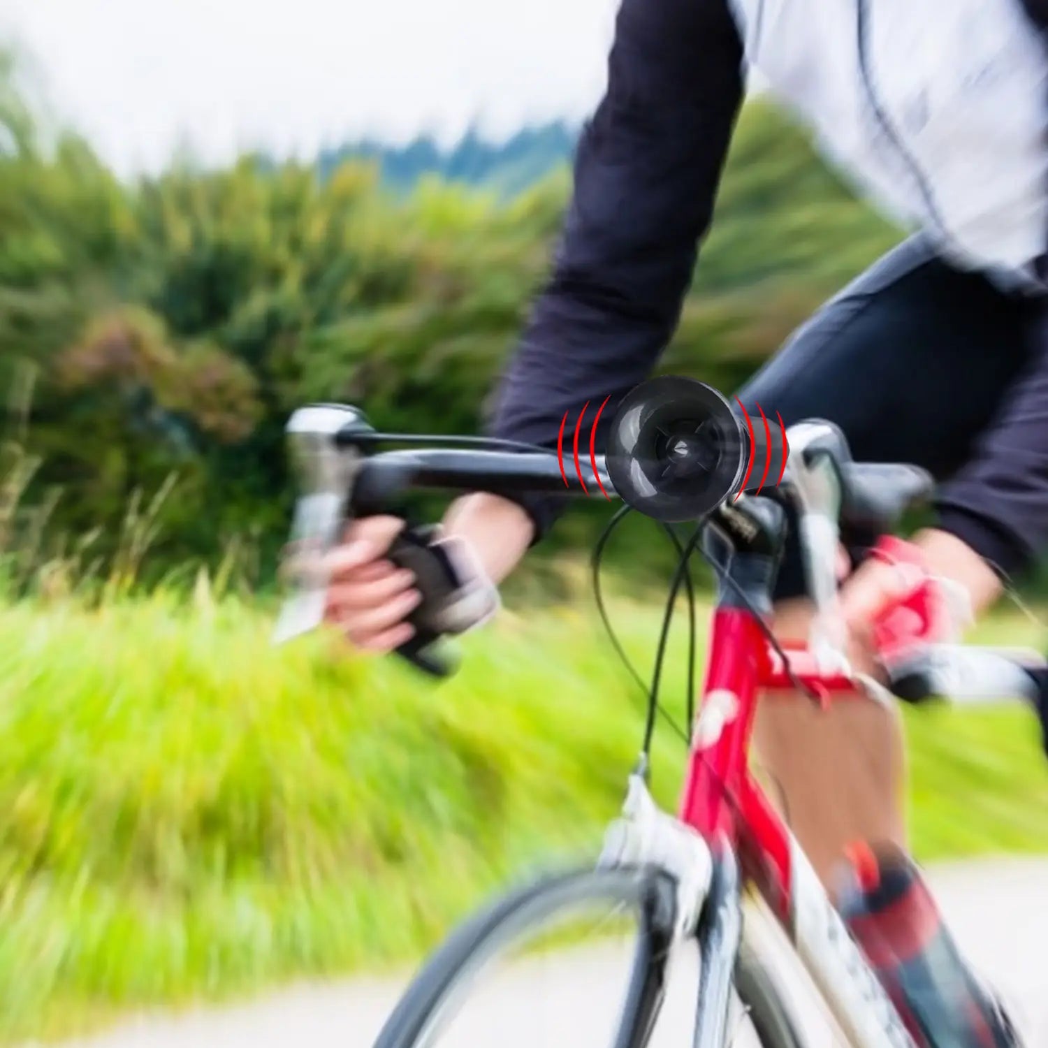Large Electronic Bicycle Horn for Mountain Bikes