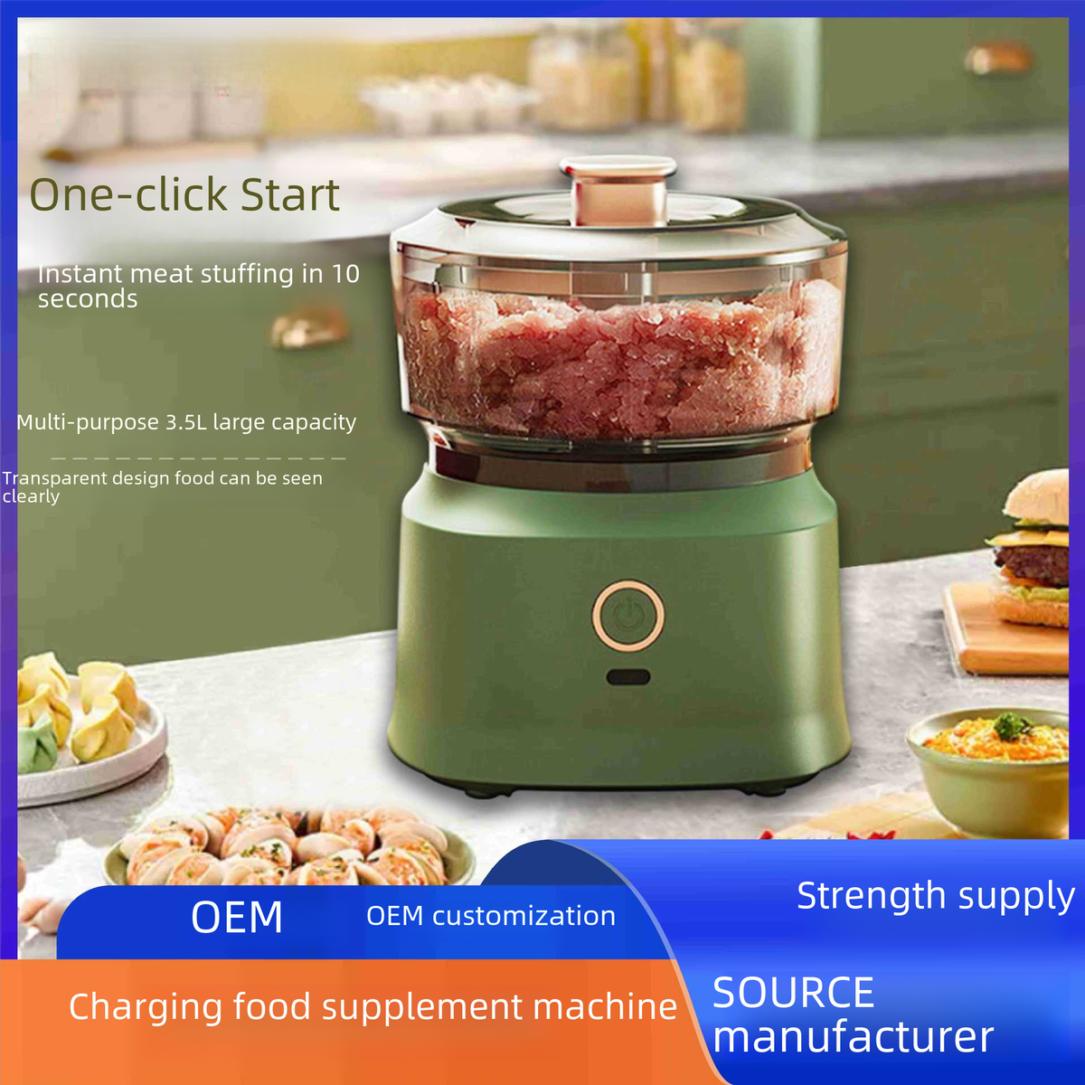 Electric Meat Grinder and Food Chopper for Babies